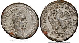 SYRIA. Antioch. Trajan Decius (AD 249-251). BI tetradrachm (27mm, 2h). NGC Choice AU. 3rd issue, 3rd officina, AD 250-251. AYT K Γ MЄ KY TPAIANOC ΔЄKI...