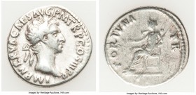 Nerva (AD 96-98). AR denarius (18mm, 3.38 gm, 8h). VF. Rome, AD 97. IMP NERVA CAES AVG-P M TR P COS III P P, laureate head of Nerva right / FORTUNA P ...