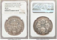 Salzburg silver Restrike "300th Anniversary of the Consecration of the Cathedral" Taler Dated-1928 MS65 NGC, 41mm. By Anton Koppenwallner. Restrike of...