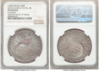 Minas Gerais. João Prince Regent Counterstamped 960 Reis ND (1808) XF Details (Cleaned) NGC, KM242. C/S: XF WEAK. Counterstamp on Bolivia Charles IV 8...