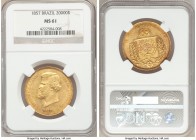 Pedro II gold 20000 Reis 1857 MS61 NGC, Rio de Janeiro mint, KM468. AGW 0.5286 oz. 

HID09801242017

© 2020 Heritage Auctions | All Rights Reserve...