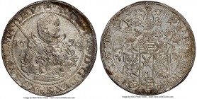 Saxony. August I Taler 1576-HB AU55 NGC, Dresden mint, Dav-9798. 

HID09801242017

© 2020 Heritage Auctions | All Rights Reserved