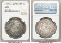 Charles IV 8 Reales 1805 NG-M AU53 NGC, Nueva Guatemala mint, KM53. Lovely lilac-gray and turquoise toning.

HID09801242017

© 2020 Heritage Aucti...