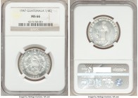 Republic 1/4 Quetzal 1947 MS66 NGC, KM243.2. Semi-prooflike with untoned surfaces. 

HID09801242017

© 2020 Heritage Auctions | All Rights Reserve...