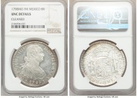 Charles IV 8 Reales 1798 Mo-FM UNC Details (Cleaned) NGC, Mexico City mint, KM109. Scratch on cheek, light peripheral toning. 

HID09801242017

© ...