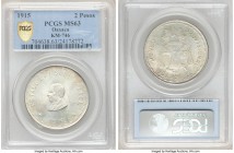 Oaxaca. Revolutionary 2 Pesos 1915 MS63 PCGS, KM746. 

HID09801242017

© 2020 Heritage Auctions | All Rights Reserved