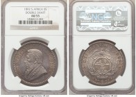 Republic "Double Shaft" 5 Shillings 1892 AU55 NGC, Berlin mint, KM8.2. Mintage: 4,327. 

HID09801242017

© 2020 Heritage Auctions | All Rights Res...
