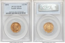Republic gold 1/2 Pond 1894 XF45 PCGS, KM9.2. Mintage: 39,000. 

HID09801242017

© 2020 Heritage Auctions | All Rights Reserved