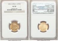Republic gold 1/2 Pond 1896 AU58 NGC, KM9.2. AGW 0.1176 oz. 

HID09801242017

© 2020 Heritage Auctions | All Rights Reserved