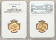 George V gold Sovereign 1927-SA MS63 NGC, South Africa mint, KM21. AGW 0.2355 oz. 

HID09801242017

© 2020 Heritage Auctions | All Rights Reserved...
