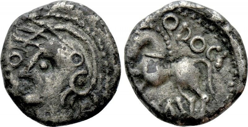 WESTERN EUROPE. Central Gaul. Sequani. Quinar (1st century BC). 

Obv: Q DOCI....