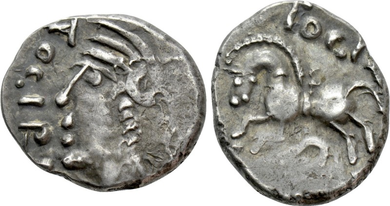 WESTERN EUROPE. Central Gaul. Sequani. Togirix (Mid 1st century BC). Quinarius. ...