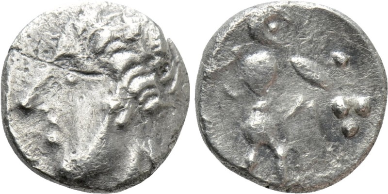CENTRAL EUROPE. West Noricum (1st century BC). Obol. 

Obv: Stylized head left...