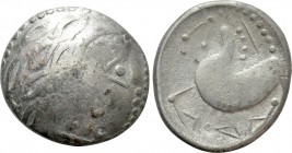 EASTERN EUROPE. Imitations of Philip II of Macedon (2nd century BC). "Tetradrachm." Mint in the northern Carpathian region. "Schnabelpferd" type. 

...