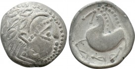 EASTERN EUROPE. Imitations of Philip II of Macedon (2nd century BC). "Tetradrachm." Mint in the northern Carpathian region. "Schnabelpferd" type. 

...