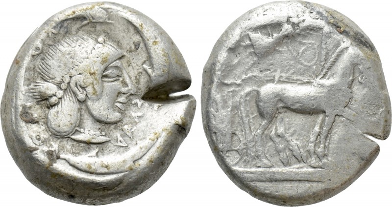 SICILY. Syracuse. Hieron I (475-470 BC). Tetradrachm. 

Obv: Charioteer drivin...
