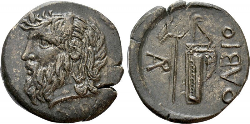 SKYTHIA. Olbia. Ae (Circa 330-320 BC). 

Obv: Horned head of Borysthenes left....