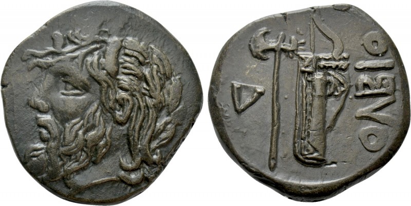 SKYTHIA. Olbia. Ae (Circa 330-320 BC). 

Obv: Horned head of Borysthenes left....