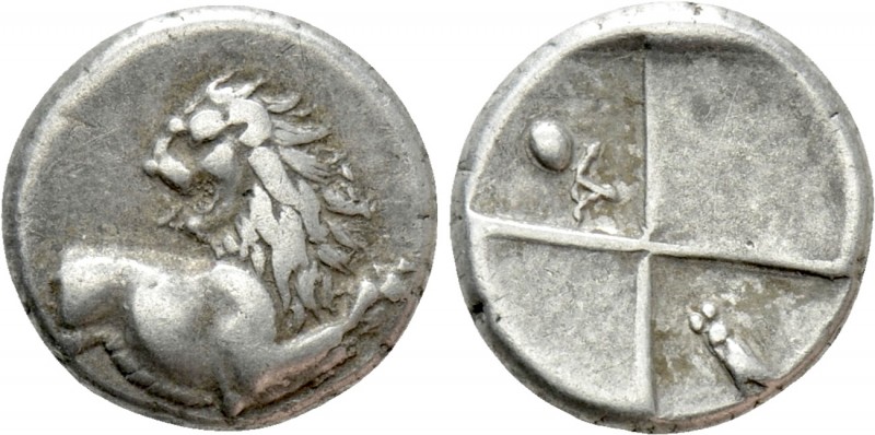 THRACE. Chersonesos. Hemidrachm (Circa 386-338 BC). 

Obv: Forepart of lion ri...