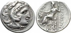 KINGS OF THRACE (Macedonian). Lysimachos (305-281 BC). Drachm. Kolophon. In the name of Alexander III of Macedon. 

Obv: Head of Herakles right, wea...
