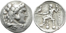 KINGS OF MACEDON. Alexander III 'the Great' (336-323 BC). Tetradrachm. Tyre. Struck under Ptolemy I Soter. Dated RY 32 of King Azemilkos (318/7 BC). ...