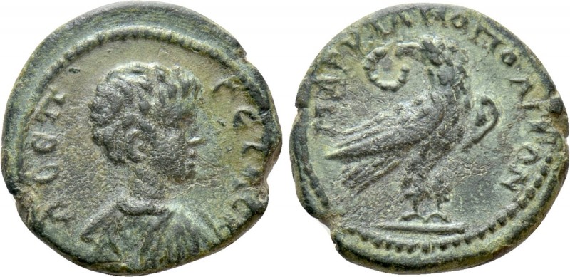 MOESIA INFERIOR. Marcianopolis. Geta (Caesar, 198-209). Ae. 

Obv: Λ CЄΠ ΓЄTAC...