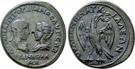 THRACE. Anchialus. Gordian III, with Tranquillina (238-244). Ae. 

Obv: AVT K M ANT ΓΟΡΔΙΑΝΟC AVΓ CAB / TRANKVΛΛEINA. 
Draped busts of Gordian, lau...