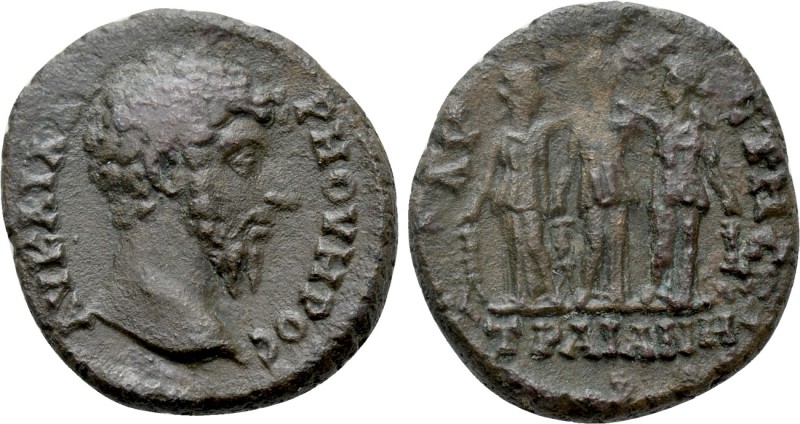 THRACE. Augusta Trajana. Lucius Verus (161-169). Ae. 

Obv: ΑV ΚΑΙ Λ ΑVΡΗ ΟVΗΡ...