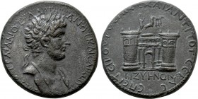 THRACE. Bizya. Hadrian (117-138). Ae. Q. Tineius Rufus (presbeutès and antistrategos). 

Obv: ΑΥΤΟ ΤΡΑΙΑΝΟϹ ΑΔΡΙΑΝΟϹ ΚΑΙϹΑΡ ϹΕΒ. 
Laureate, draped ...