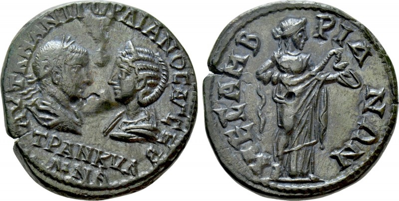 THRACE. Mesambria. Gordian III with Tranquillina (238-244). Ae. 

Obv: AVT K M...
