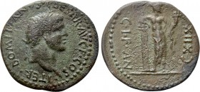 PAPHLAGONIA. Sinope. Domitian (81-96). Ae. Dated RY 118 (72/3). 

Obv: DOMITIANVS CAESAR AVG F COS ITER. 
Laureate head right.
Rev: C I F AN CXIIX...