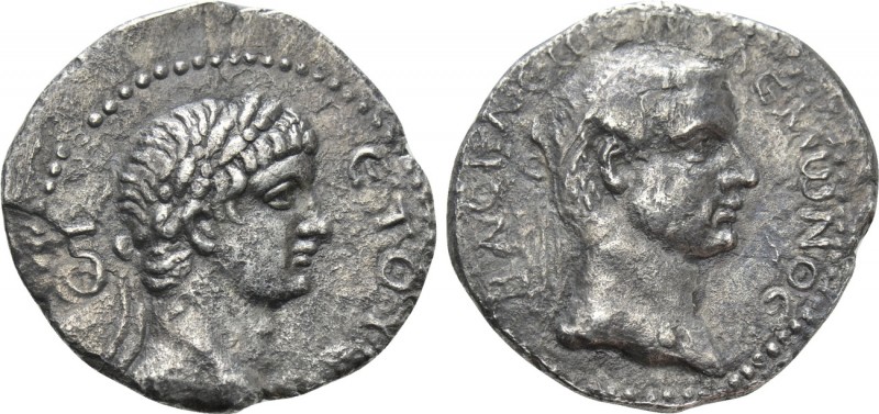 KINGS OF PONTUS. Polemo II with Nero (38-64). Drachm. Dated RY 19 (56/7). 

Ob...