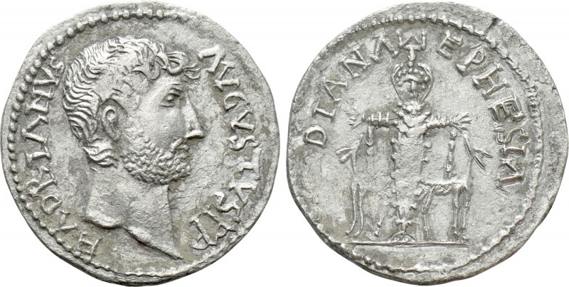 IONIA. Ephesus. Hadrian (117-138). Cistophorus. 

Obv: HADRIANVS AVGVSTVS PP. ...