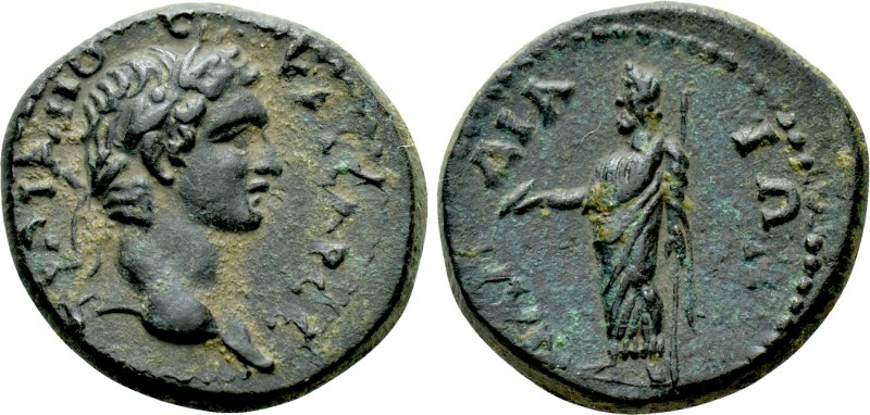 LYDIA. Daldis. Trajan (98-117). Ae. 

Obv: TPAIANOC KAICAP CE. 
Laureate head...