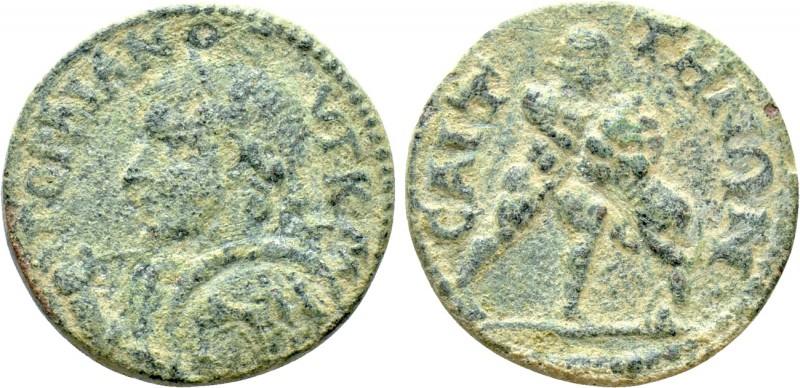 LYDIA. Saitta. Gordian III (238-244). Ae. 

Obv: ΓΟΡΔΙΑΝΟϹ ΑΥΤ Κ Μ. 
Laureate...