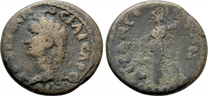 PHRYGIA. Aezanis. Domitian (81-96). Ae. 

Obv: ΔOMITIANOC KAICAP CЄBAC. 
Laur...