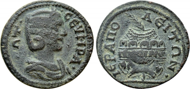 PHRYGIA. Hierapolis. Otacilia Severa (Augusta, 244-249). Ae. 

Obv: M ΩT CЄBHP...