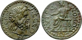 PISIDIA. Termessus Major. Pseudo-autonomous (3rd century). Ae. 

Obv: TЄPMHCCЄΩN. 
Laureate head of Zeus right.
Rev: AVTONOMΩΝ. 
Zeus seated left...