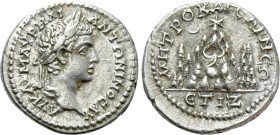 CAPPADOCIA. Caesarea. Caracalla (198-217). Drachm. Dated RY 17 (208/9). 

Obv: AY KAI M AYPHΛI ANTΩNINOC AY. 
Laureate head right.
Rev: MHTPO KAIC...