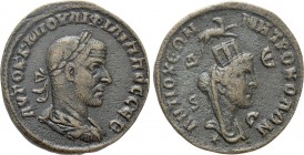 SELEUCIS & PIERIA. Antioch. Philip I 'the Arab' (244-249). Ae 8 Assaria. 

Obv: AYTOK K M IOYΛI ΦIΛIΠΠOC CEB. 
Laureate, draped and cuirassed bust ...