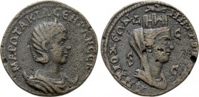 SELEUCIS & PIERIA. Antioch. Otacilia Severa (Augusta 244-249). Ae. 

Obv: ΜΑΡ ΩΤΑΚΙΛ ϹƐΟΥΗΡΑΝ ϹƐB. 
Diademed and draped bust right, set upon cresce...