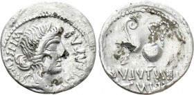 C. CASSIUS LONGINUS (42 BC). Fourrée Denarius. P. Lentulus Spinther, legate. Military mint. Imitating probably Smyrna. 

Obv: C CASSI IMP / LEIBERTA...