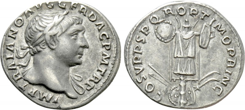 TRAJAN (98-117). Denarius. Rome. 

Obv: IMP TRAIANO AVG GER DAC P M TR P. 
La...