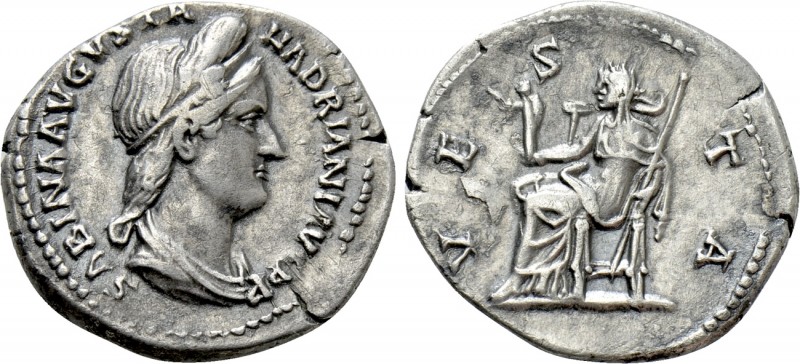 SABINA (Augusta, 128-136/7). Denarius. Rome. 

Obv: SABINA AVGVSTA HADRIANI AV...