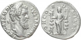 DIDIUS JULIANUS (193). Denarius. Rome. 

Obv: IMP CAES M DID IVLIAN AVG. 
Laureate head right.
Rev: CONCORD MILIT. 
Concordia standing left, hold...