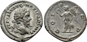 SEPTIMIUS SEVERUS (193-211). Denarius. Laodicea ad Mare. 

Obv: L SEPT SEV AVG IMP XI PART MAX. 
Laureate head right.
Rev: COS II P P. 
Victory a...