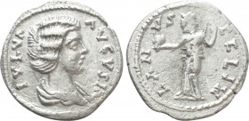 JULIA DOMNA (Augusta, 193-217). Denarius. Contemporary imitation. 

Obv: IVLIA AVGVSTA. 
Draped bust right.
Rev: VENVS FELIX. 
Venus standing lef...