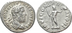 MACRINUS (217-218). Denarius. Rome. 

Obv: IMP C M OPEL SEV MACRINVS AVG. 
Laureate, draped and cuirassed bust right.
Rev: IOVI CONSERVATORI. 
Ju...