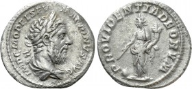 MACRINUS (217-218). Denarius. Rome. 

Obv: IMP C M OPEL SEV MACRINVS AVG. 
Laureate and draped bust right.
Rev: PROVIDENTIA DEORVM. 
Providentia ...