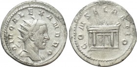 DIVUS SEVERUS ALEXANDER (Died 235). Antoninianus. Rome. Struck under Trajanus Decius. 

Obv: DIVO ALEXANDRO. 
Radiate bust right, with slight drape...